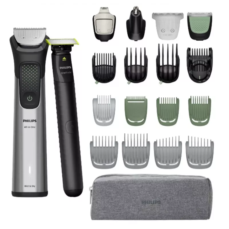 Philips All-in-One Trimmer 9000 Series MG9557/15 20-in-1 strihač strieborný 120 min. výdrž batérie