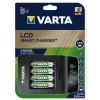 VARTA LCD Smart Charger+ s 4 AA batériami 2100 mAh