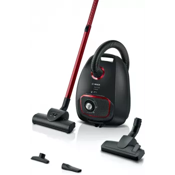 Podlahový vysávač Bosch Serie 4 BGB41POW1 — 850 W, 4 l vrecko na prach, HEPA13, kovová teleskopická rúra
