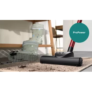 Podlahový vysávač Bosch Serie 4 BGB41POW1 — 850 W, 4 l vrecko na prach, HEPA13, kovová teleskopická rúra