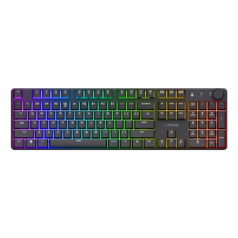 Trust GXT 868 Torix klávesnica herná USB + RF Wireless + Bluetooth QWERTY US English čierna