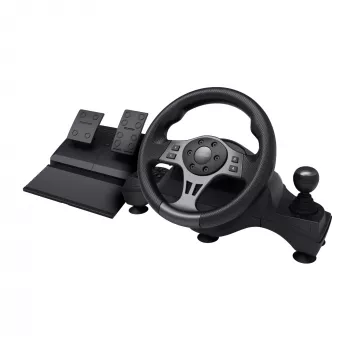 Trust GXT 289 Movi čierny USB volant + pedále Nintendo Switch, PlayStation 4, Xbox One S, Xbox One X, Xbox Series S, Xbox Series X