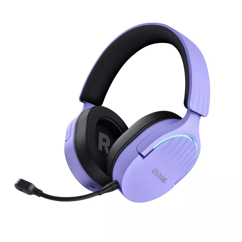 Trust GXT 491P FAYZO headset káblový & bezdrôtový hlavový most herný USB Type-A Bluetooth čierny, fialový