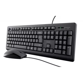 Trust Primo klávesnica, myš súčasťou, univerzálna, USB, QWERTY, US-angličtina, čierna