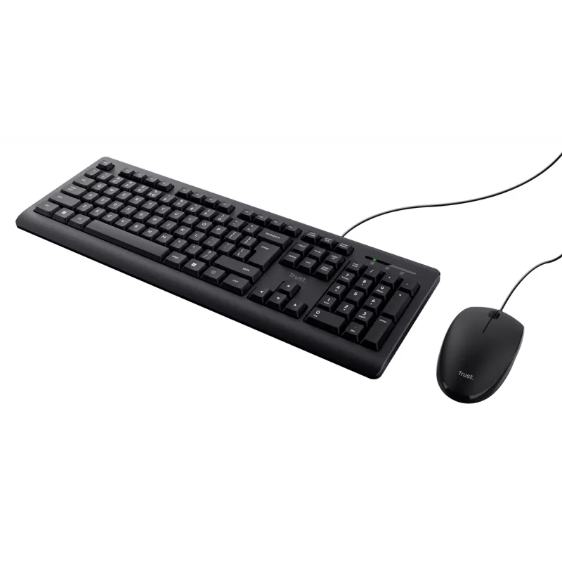 Trust Primo klávesnica, myš súčasťou, univerzálna, USB, QWERTY, US-angličtina, čierna