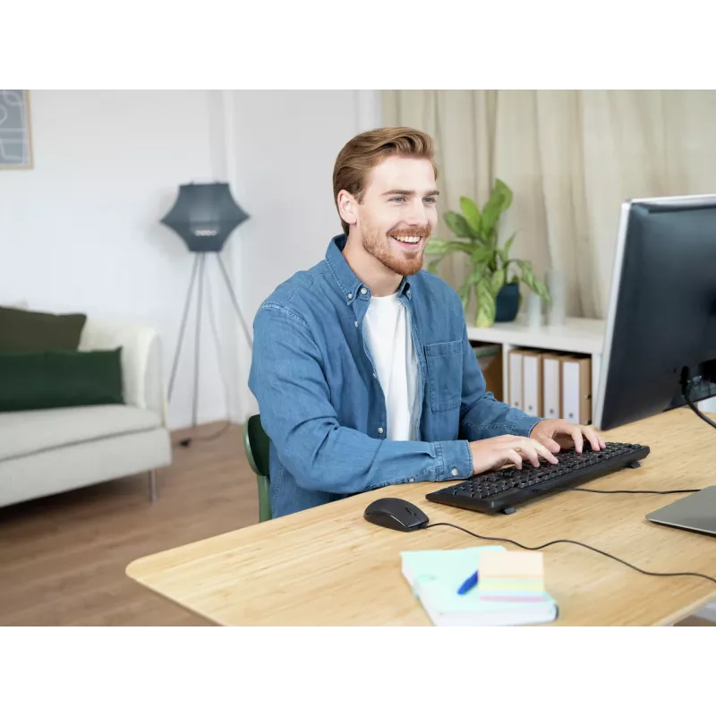 Trust Primo klávesnica, myš súčasťou, univerzálna, USB, QWERTY, US-angličtina, čierna