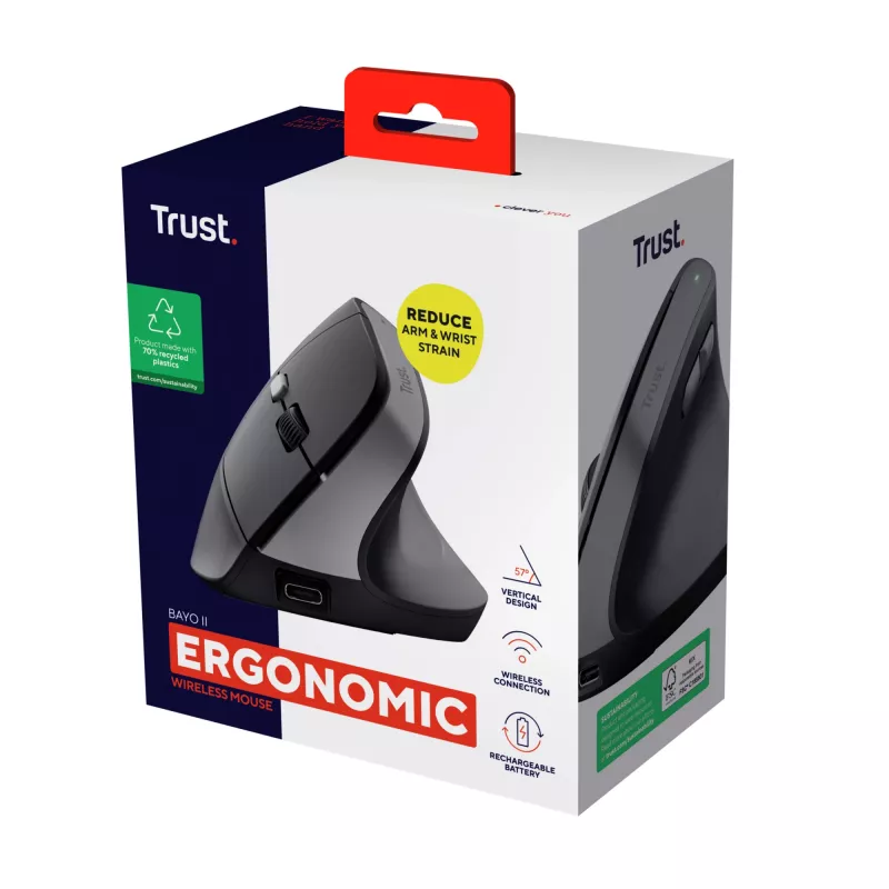 Trust Bayo II myš medicínska pravácka RF Wireless optická 2400 DPI