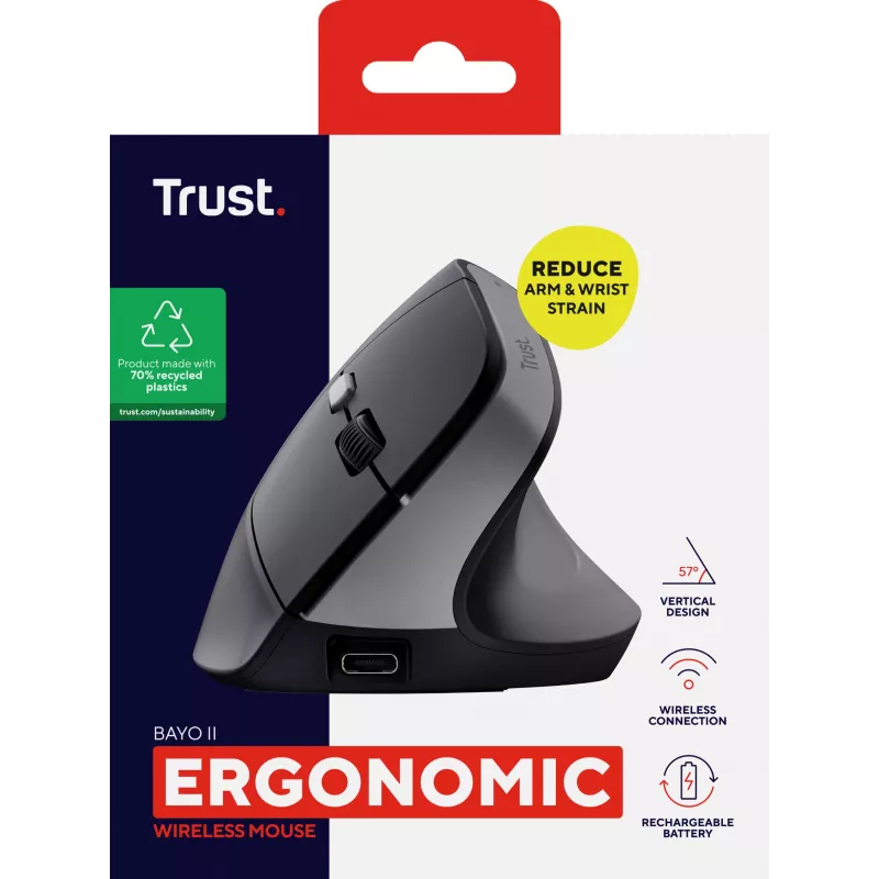 Trust Bayo II myš medicínska pravácka RF Wireless optická 2400 DPI