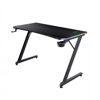 Obdĺžnikový stôl TRUST GXT 709 LUMINUS čierny 1200x600x740 mm