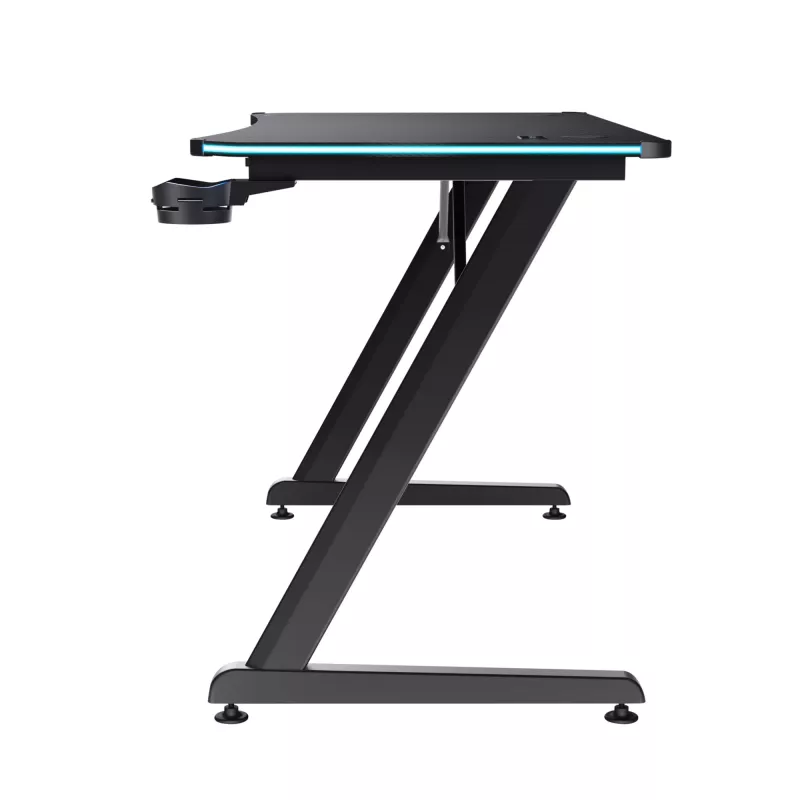 Obdĺžnikový stôl TRUST GXT 709 LUMINUS čierny 1200x600x740 mm