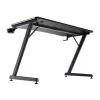 Obdĺžnikový stôl TRUST GXT 709 LUMINUS čierny 1200x600x740 mm