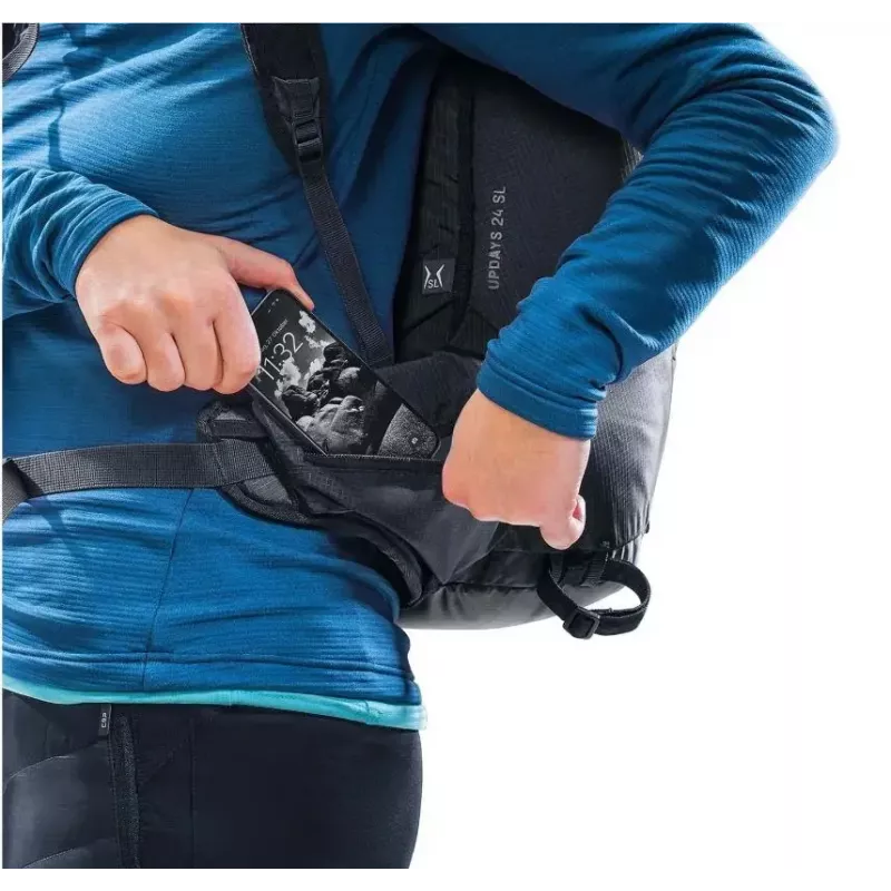 Batoh DEUTER Updays 24 SL – kapacita 24 L, dámsky strih, čierny Fallschirmspringen