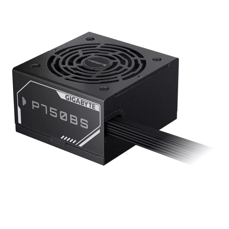 GIGABYTE P750BS napájací zdroj – PCI-E 6+2 pin x 4, 80 PLUS Bronze, 120-mm ventilátor, ATX kompatibilný, EU konektor