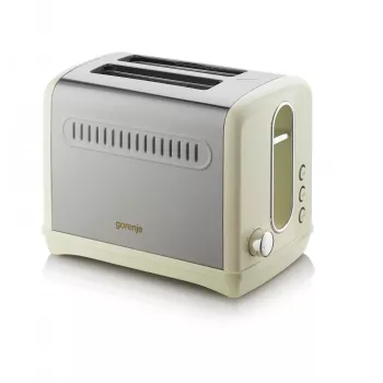 Hriankovač Gorenje T1100CLI 2 plátky 1100 W šampanská, 6 stupňov opečenia, funkcia rozmrazovania a ohrevu