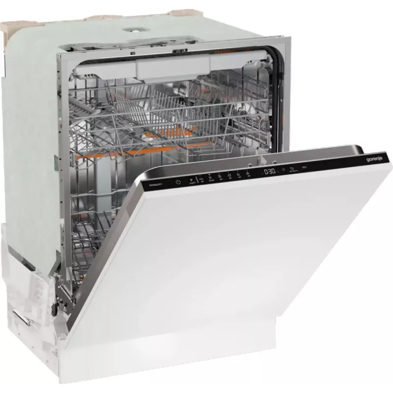 Vstavaná umývačka riadu Gorenje GV16D5 — 16 súprav, 44 dB, nerez, 7 teplotných nastavení