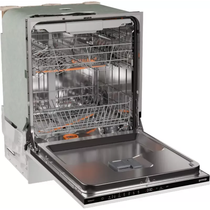 Vstavaná umývačka riadu Gorenje GV16D5 — 16 súprav, 44 dB, nerez, 7 teplotných nastavení