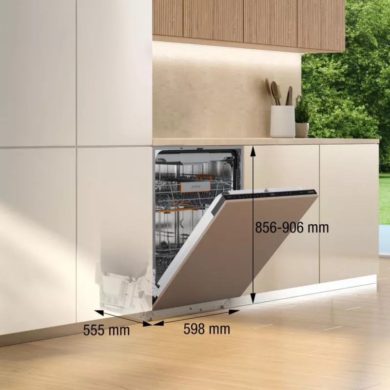 Podpultová umývačka riadu Gorenje GV663B65XXL — nerez, 60 cm, 14 súprav, 6 programov, 38 dB