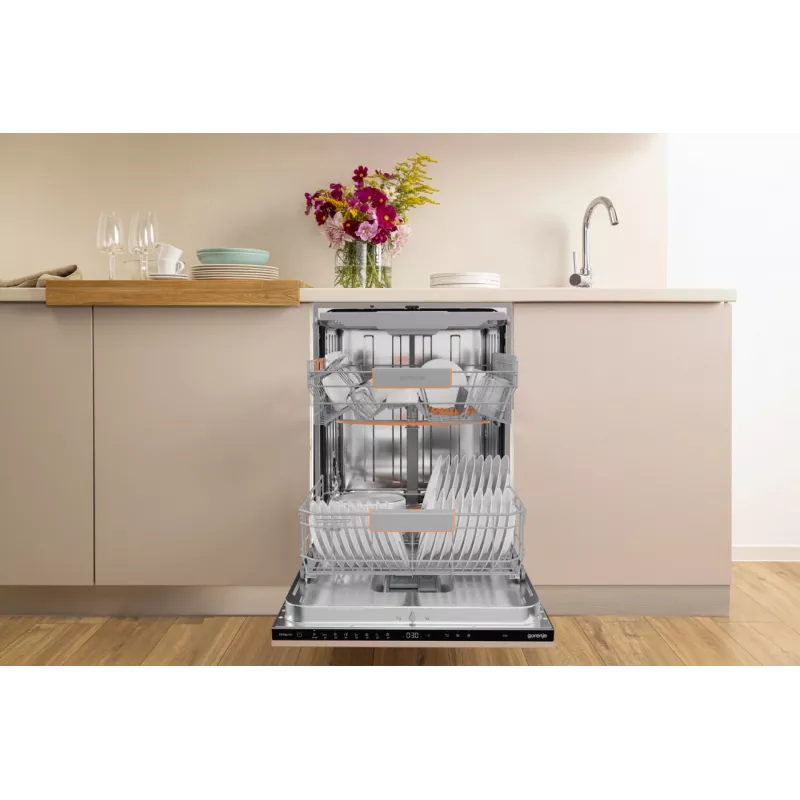 Podpultová umývačka riadu Gorenje GV663B65XXL — nerez, 60 cm, 14 súprav, 6 programov, 38 dB