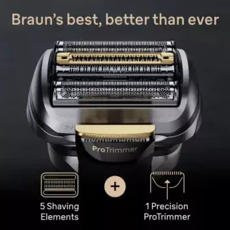 Braun Series 9 Pro+ 9525s mokrý & suchý holiaci strojček fóliový zastrihávač metallic