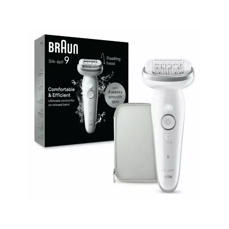 Epilátor Braun Silk-épil 9 9-011 40 pinzet strieborná biela