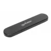 Puzdro na SSD Manhattan M.2 NVMe SATA USB-C USB-A 10 Gbps čierne
