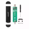 Puzdro na SSD Manhattan M.2 NVMe SATA USB-C USB-A 10 Gbps čierne