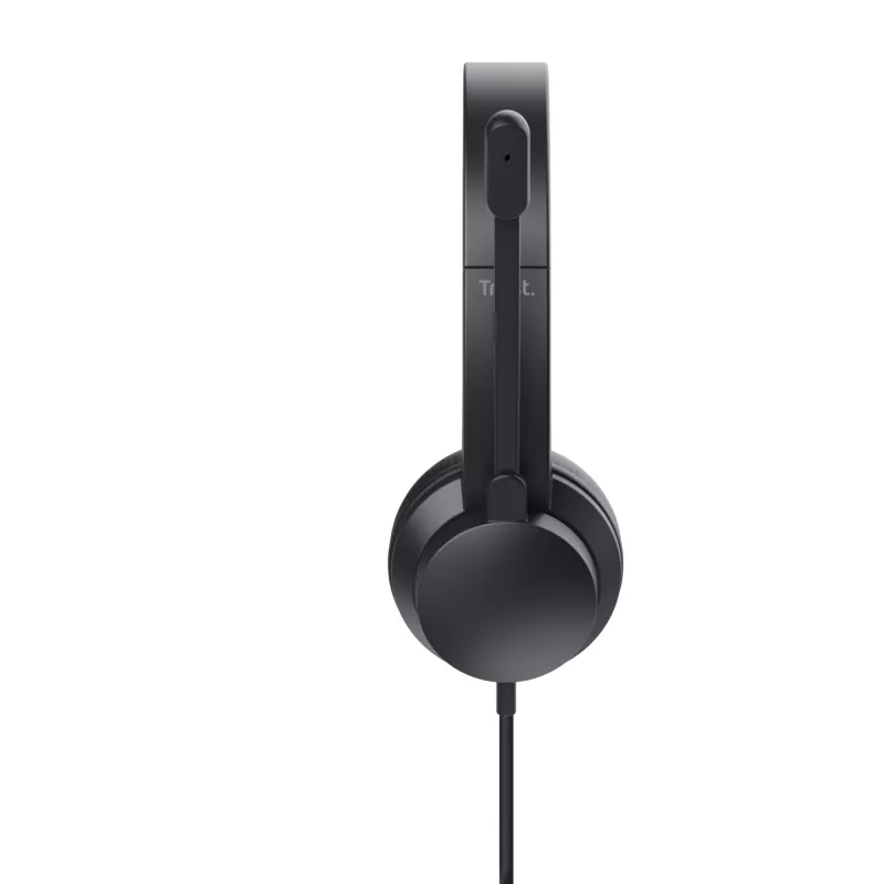 Trust HS-150 headset káblový s hlavovým mostíkom kancelária/call centrum čierny