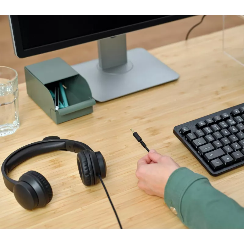 Trust HS-150 headset káblový s hlavovým mostíkom kancelária/call centrum čierny