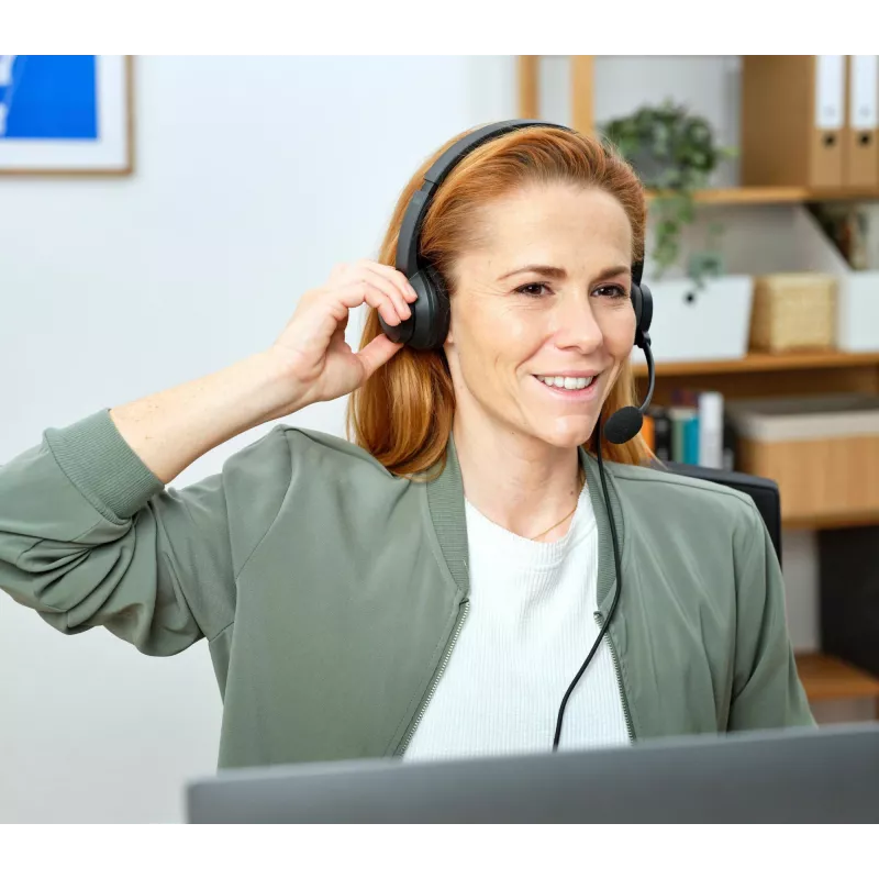 Trust HS-260 headset káblový s nákrčníkom kancelária/call centrum USB Type-A čierny
