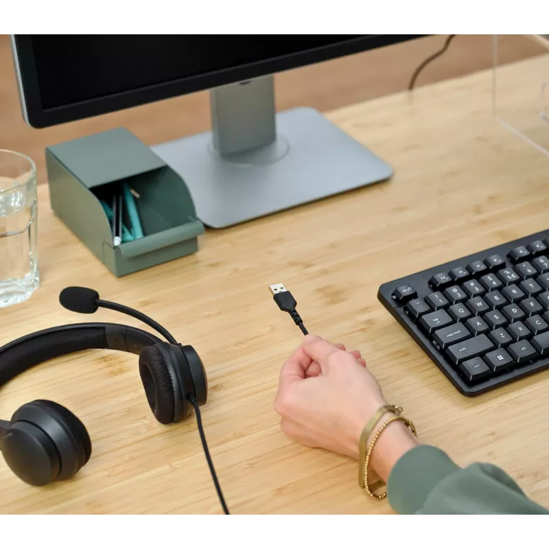 Trust HS-260 headset káblový s nákrčníkom kancelária/call centrum USB Type-A čierny