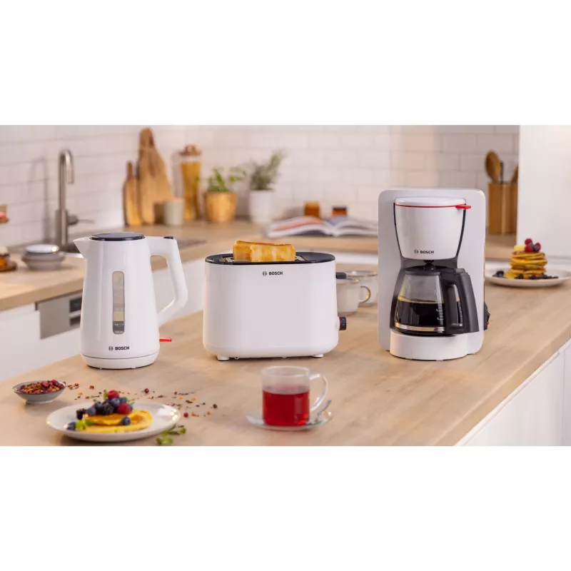 Bosch TWK1M121 elektrická kanvica 1,7 l 2400 W biela