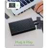 ICY BOX IB-2817MCL-C31 puzdro na SSD čierne M.2 USB napájané