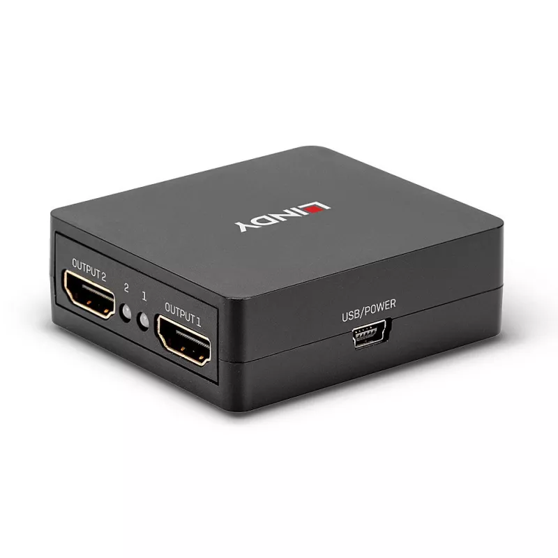 Lindy 2-portový HDMI 18G rozbočovač, kompaktný