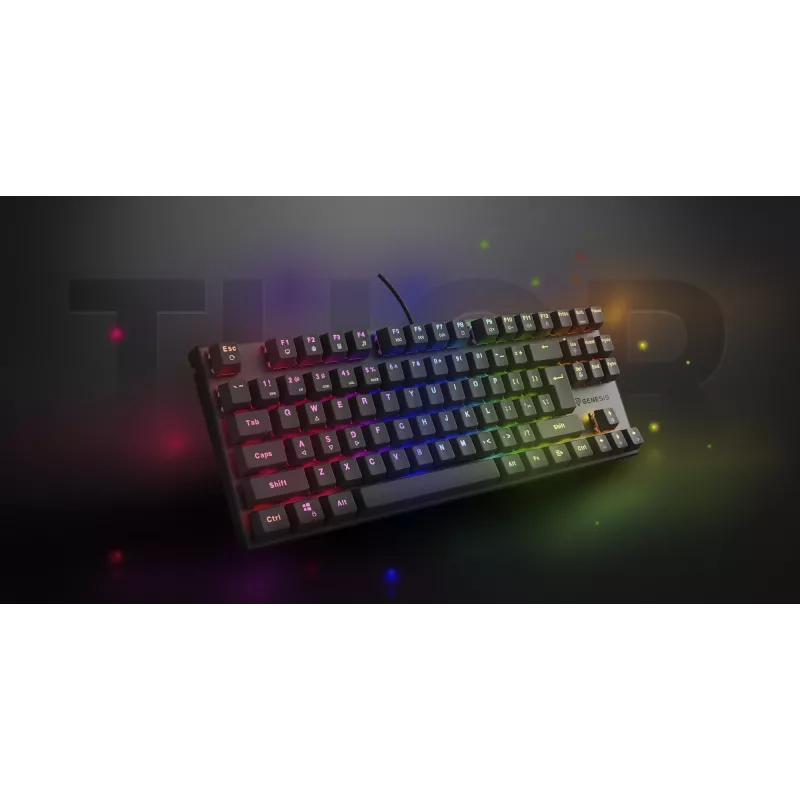 GENESIS Thor 303 TKL klávesnica herná USB QWERTY španielska čierna