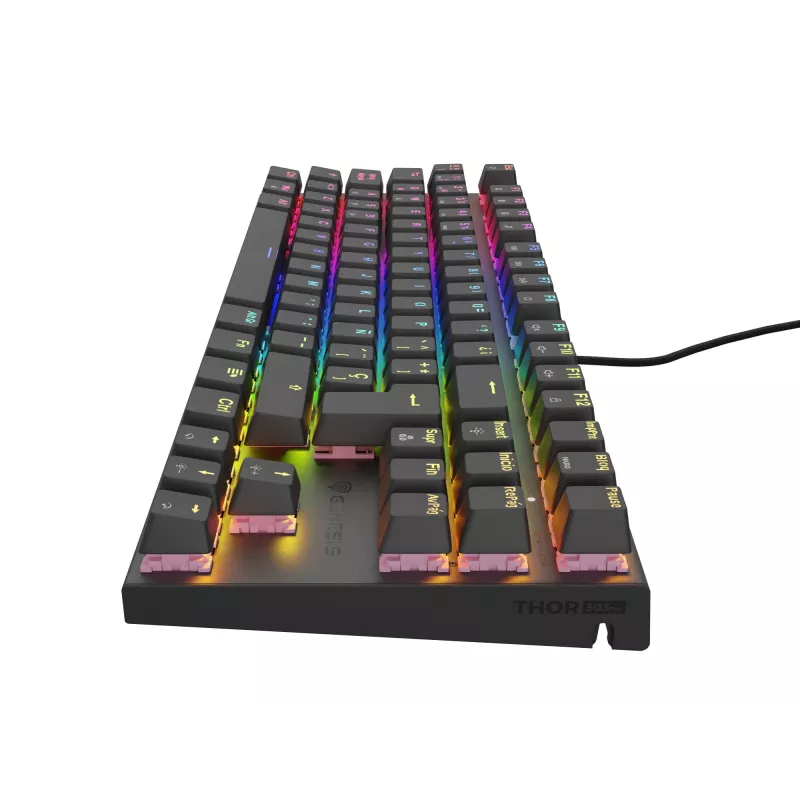 GENESIS Thor 303 TKL klávesnica herná USB QWERTY španielska čierna
