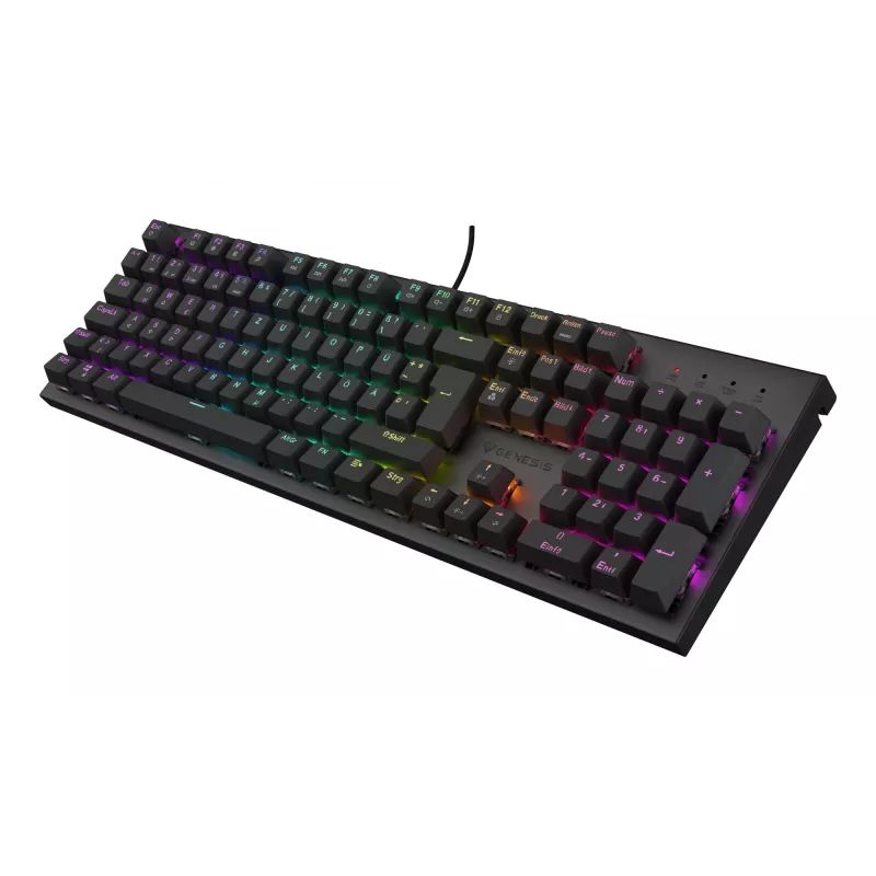 GENESIS Thor 303 herná klávesnica USB QWERTZ nemecká čierna mechanická RGB