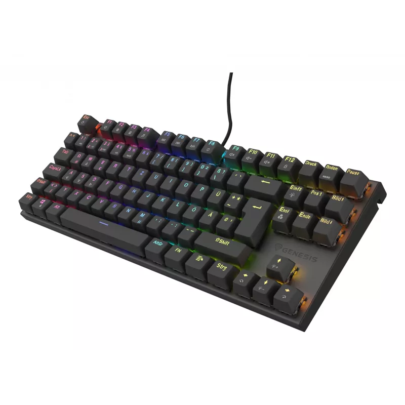 GENESIS Thor 303 TKL klávesnica herná USB QWERTZ nemecká čierna
