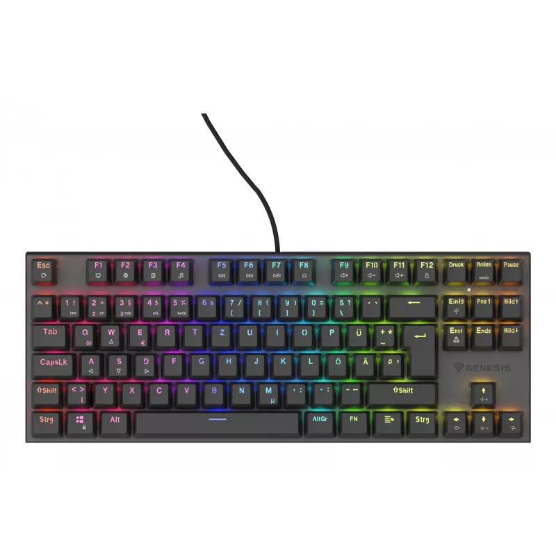 GENESIS Thor 303 TKL klávesnica herná USB QWERTZ nemecká čierna