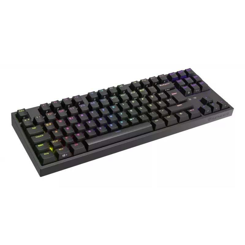 GENESIS Thor 404 TKL klávesnica herná USB QWERTZ nemecká čierna