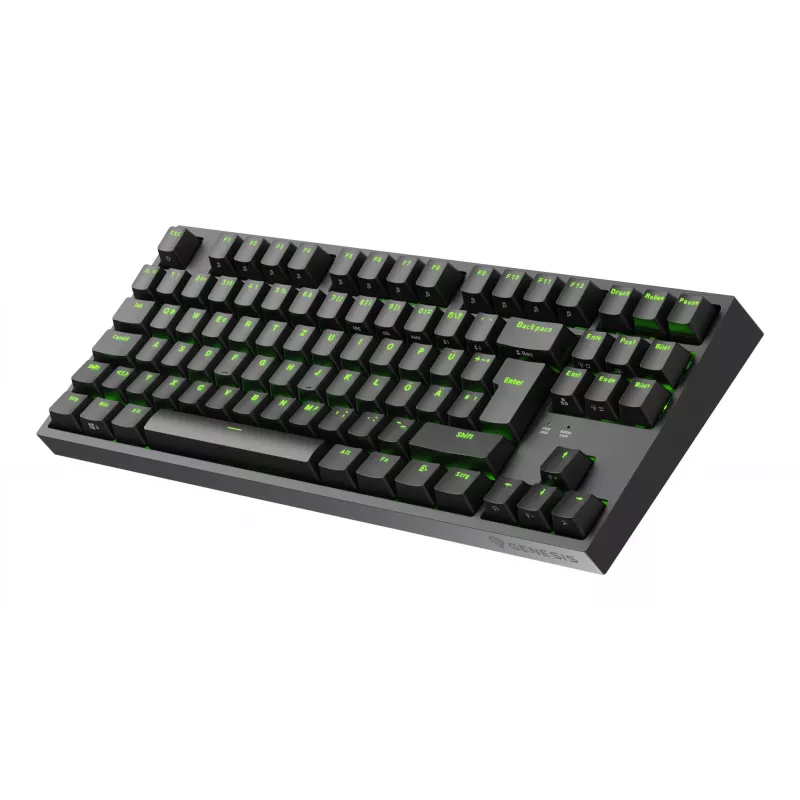 GENESIS Thor 404 TKL klávesnica herná USB QWERTZ nemecká čierna