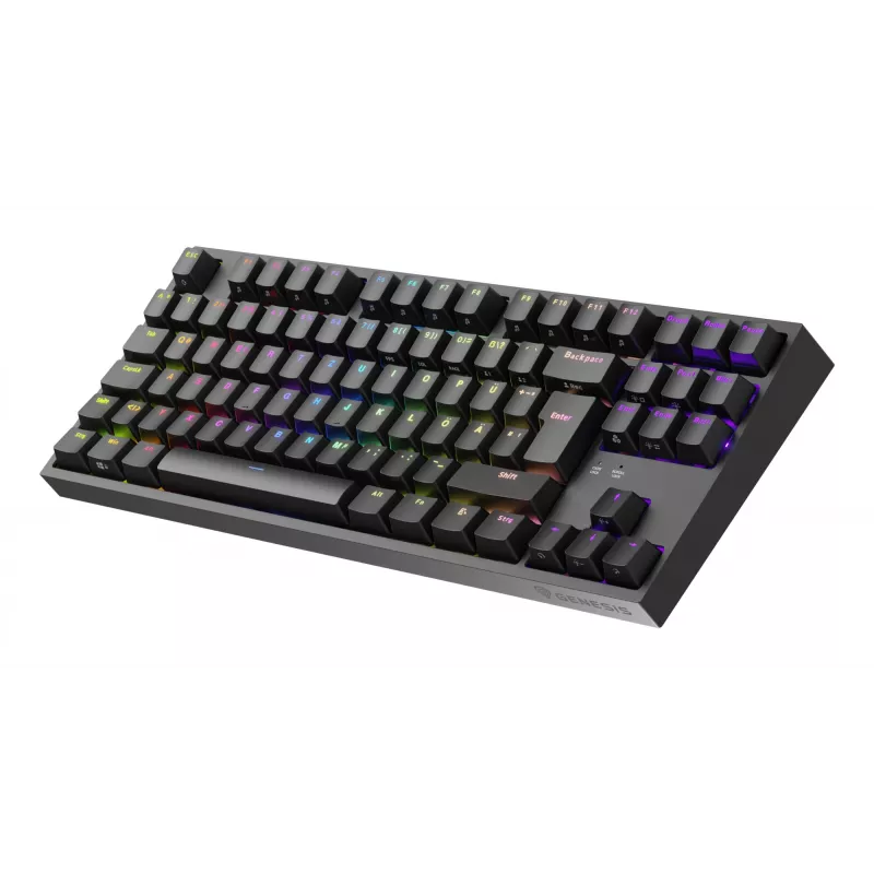 GENESIS Thor 404 TKL klávesnica herná USB QWERTZ nemecká čierna