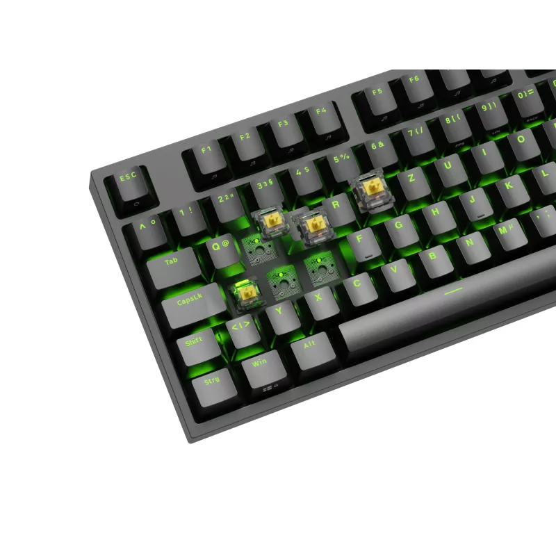 GENESIS Thor 404 TKL klávesnica herná USB QWERTZ nemecká čierna