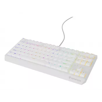 GENESIS Thor 230 TKL klávesnica herná USB QWERTY US-anglická biela