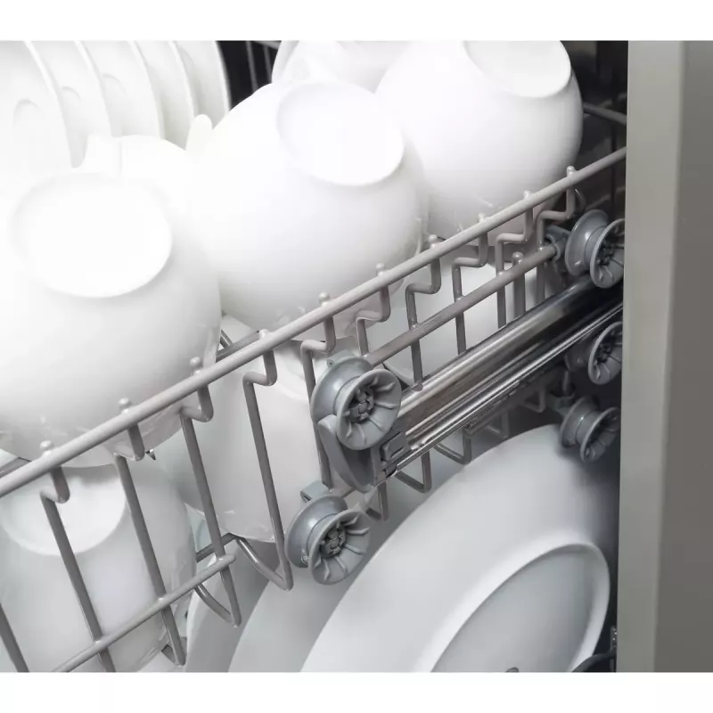 Čiastočne integrovateľná umývačka riadu AMICA DIM62E7qH — 14 súprav, 60 cm, LED dotykový displej, 7 programov, biela