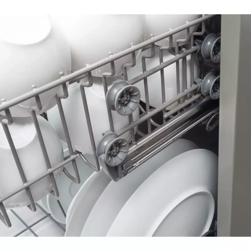Čiastočne integrovateľná umývačka riadu AMICA DIM62E7qH — 14 súprav, 60 cm, LED dotykový displej, 7 programov, biela