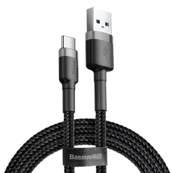 BASEUS Cafule dátový kábel - USB typu A na Type-C - 2m - čierny