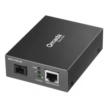 TP-Link Omada MC211CS-20 sieťový mediakonvertor 1000 Mbit/s 1310 nm Singlemode čierny