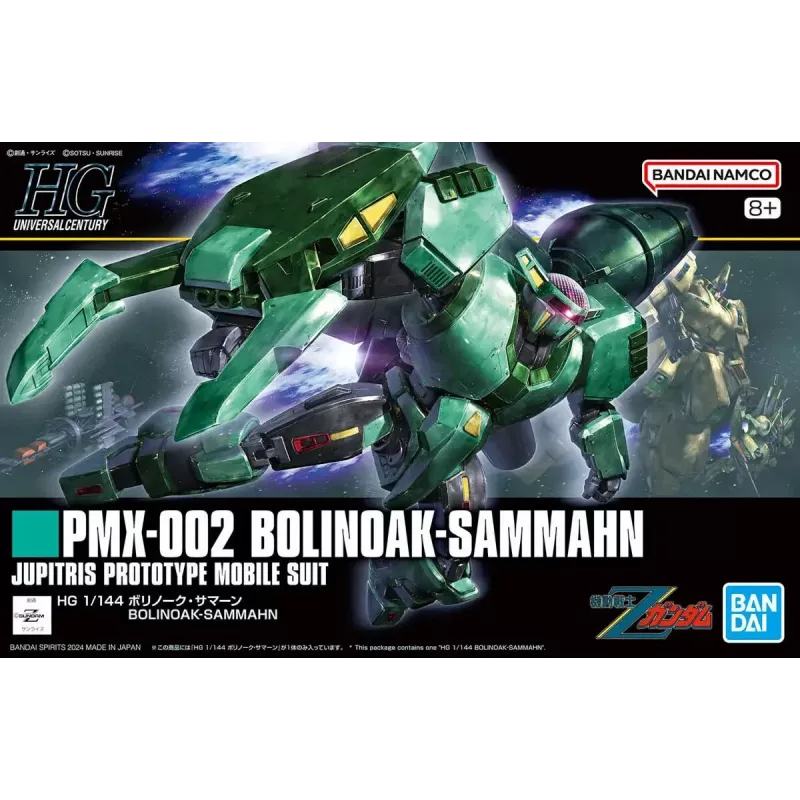 Plastikový model Bandai HGUC 1/144 PMX-002 Bolinoak-Sammahn — mierka 1/144