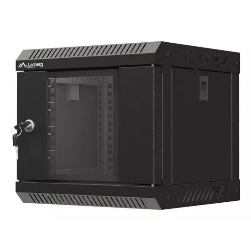 Nástenný rack Lanberg WF11-3304-10B 4U čierny nosnosť 30 kg