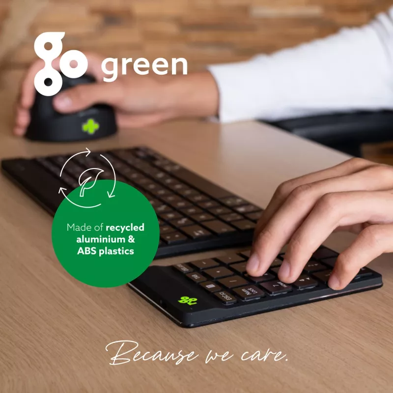 R-Go Tools numerická klávesnica R-Go Numpad Break, ergonomický numerický blok so softvérom na prestávky, Bluetooth, čierna